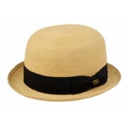 12 Pieces Braid Straw Bowler Hats - Sun Hats