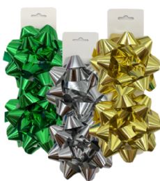 36 Pieces 5IN PREMIUM BOWS Assorted 6 COLORS - Bows & Ribbons