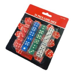 72 Sets 24pc Dice Set - Playing Cards, Dice & Poker