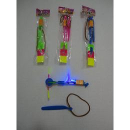 50 Wholesale 4.75" Flying Umbrella Propeller Toy With Blue Light