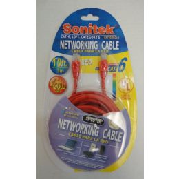 12 Units of 10ft Networking Cable - Cables and Wires