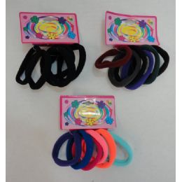 72 Wholesale 6pc Pony Tail Holders