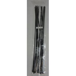 72 Units of 15pc 20" Black Cable Ties - Cables and Wires