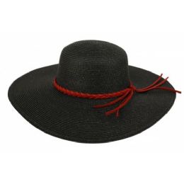 12 Pieces Braid Straw Floppy Hats With Braid Band - Sun Hats