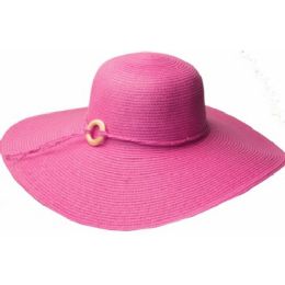12 Pieces Straw Braid Floppy Hats - Sun Hats