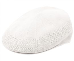 18 Wholesale Mesh Ivy Caps In White