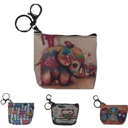 240 Wholesale Print Coin Purse With Zipper