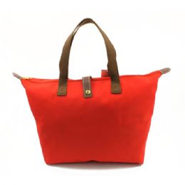 60 Wholesale Designer Inspired Large Fold Up Tote Bag In Assy Colors Or A Solid Case Of Red