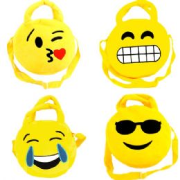 60 Wholesale Emoji Cross Body Bag In Assorted Prints (dimensions: 9 X 9 X 2)