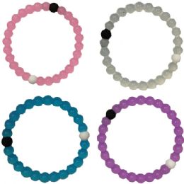 864 Wholesale Designer Inspired Rubber Bracelet In Assorted Colors And Sizes