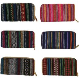 120 Wholesale Quality One Zip Wallet In Assorted Prints And Colors (dimensions: 4 X 7.5)