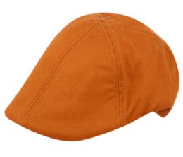 12 Wholesale Cotton Duckbill Ivy Caps In Rust