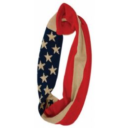 12 of Knitted Infinity Usa Flag Scarf