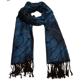 24 Pieces Womens Swirl Fashion Scarf - Womens Fashion Scarves