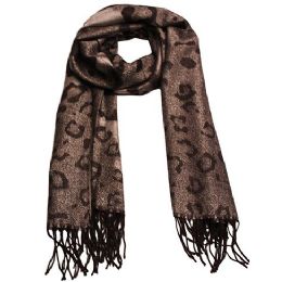 24 Pieces Womens Leopard Fashion Scarf - Womens Fashion Scarves