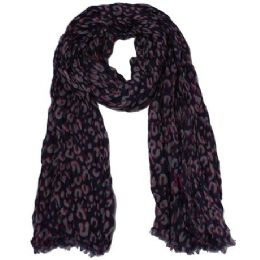 12 Pieces Leopard Print Scarf - Womens Fashion Scarves