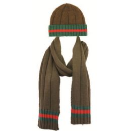 12 Wholesale Knit Beanie Hat And Scarf Sets