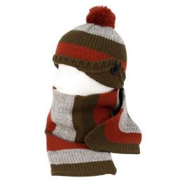 12 Pieces Knit Kids Beanie And Scarf - Winter Sets Scarves , Hats & Gloves