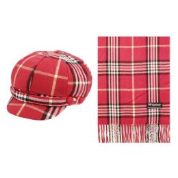12 Pieces Cabbie Hats And Scarf Sets - Winter Sets Scarves , Hats & Gloves