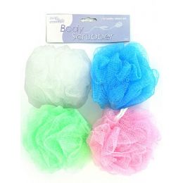 72 Wholesale Body Scrubber (assorted Colors)