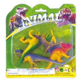 96 Units of Four Piece Dinosaur Set - Animals & Reptiles