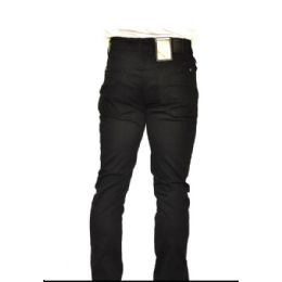 12 Pieces Chino Stretch 100% Viscose Brushed Fabric Black Only - Mens Pants