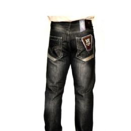 12 Pieces Mercelized Straight Leg Denim 100% Cotton Black Only - Mens Jeans