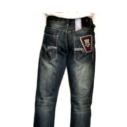 12 Units of Mercelized Straight Leg Denim 100% Cotton Blue Only - Mens Jeans