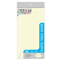 96 Pieces Table Cover Cream 84" - Party Paper Goods
