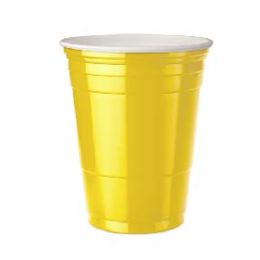 96 Units of 16oz Yellow Cup 16 Count L-Cup - Disposable Cups