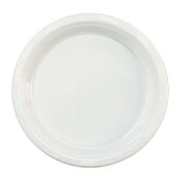 72 Wholesale Ten Inch Eight Count Plate White