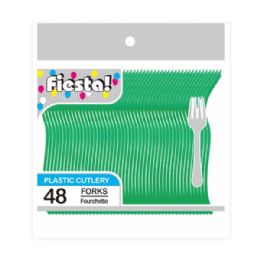 96 Wholesale Forty Eight Count Fork Green