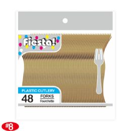 96 Wholesale Forty Eight Count Fork Gold