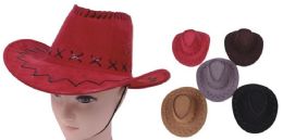 96 Units of Unisex Assorted Color Cowboy Hat - Cowboy & Boonie Hat