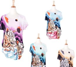 60 Pieces Women's Assorted Color Fashion Tops - Womens Fashion Tops