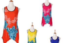 60 of Women's Floral Print Loose Casual Flowy Tunic Tank Top