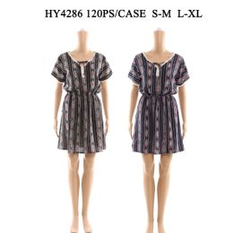 60 Wholesale Womens Fashion Short Summer Dress In Assorted Sizes