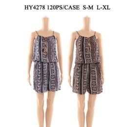 60 Wholesale Womens Fashion Summer Romper Assorted Color And Size