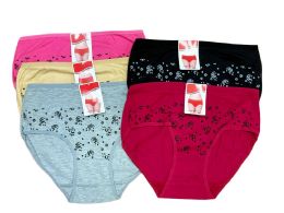 12 Wholesale Womens Mommy Underwear Floral Pattern Low Waist