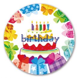 96 Pieces 9"/8 Count Paper Plate B'day - Party Paper Goods