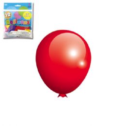 96 Wholesale Twelve Inch Twelve Count Red Balloon