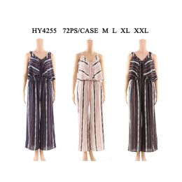 36 Wholesale Womens Fashion Jumpsuit Assorted Sizes And Color