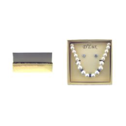 12 Pieces Imitation Pearl Necklace And Earring Gift Box - Jewelry Box