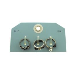 36 Wholesale Multiple Antique Look Silver Tone Rings