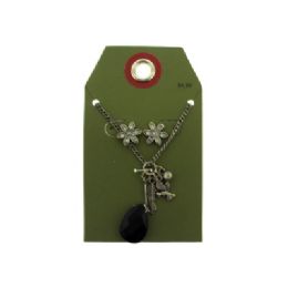 60 Wholesale Antique Style Silver Tone Necklace And Earring Set