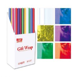 96 Pieces Hologram Gift Wrap 30x72" - Gift Wrap