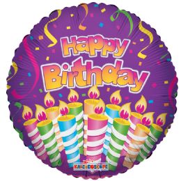 125 Wholesale One Sided Happy Birthday Lots Of Candles Helium Balloon