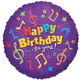125 Wholesale One Sided Happy Birthday Helium Balloon