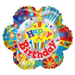 125 Wholesale One Sided Happy Birthday Cupcake Helium Balloon