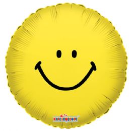 125 Pieces 1-Side Happy Face Balloon - Balloons & Balloon Holder